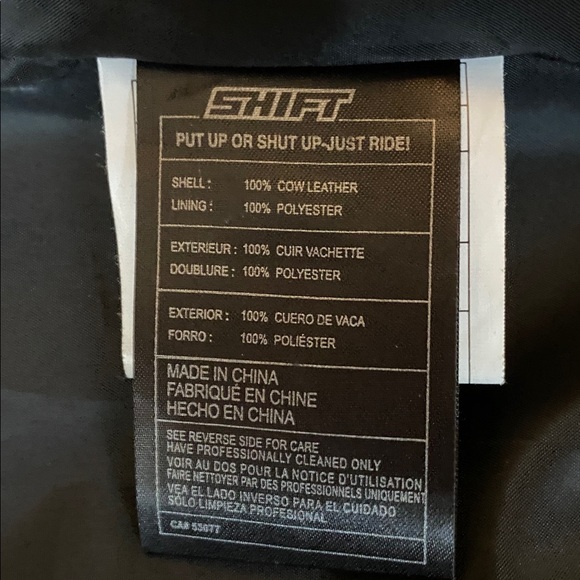 Shift Racing Leather Motorcycle Jacket - Picture 3 of 4